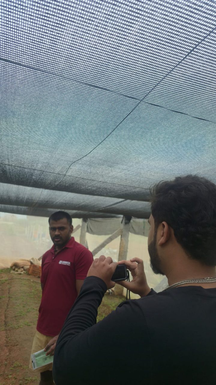 Taking inputs from farmers and recording them
